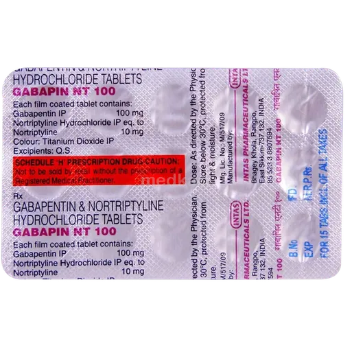 gabapin nt 100mg tablet 15's